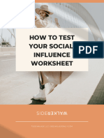 How To Test Your Social Influence Worksheet Sidewalker Daily