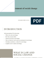Law As An Intrument of Social Change