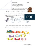 Test de Evaluare Finală - Mem - Clasa I