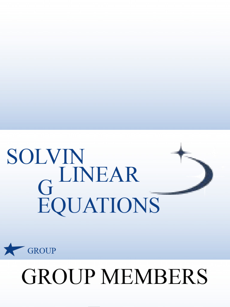 SOLVING | PDF | Equations | Algorithms