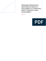 Gestione Dei Rischi Di Sostenibilita e Principali Impatti Negativi Sugli Investimenti