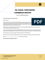 MSC Customer Advisory - Panama Canal Surcharge - POD Region Carribean - Nov 2023