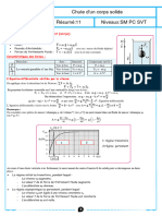 Chute Libre Verticale D Un Solide Resume de Cours 2