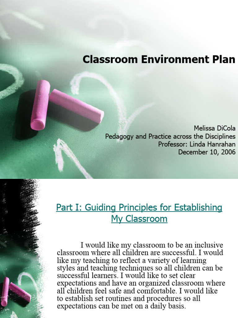 Classroom Environmen | PDF | Classroom | Teachers