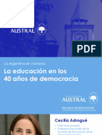 EDUCACION 40 Anos de Democracia