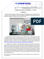 Avaliação Mensal de Técnica de Redação 3º E.M.