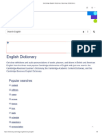 Cambridge English Dictionary - Meanings & Definitions