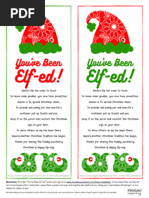 Elf Ed Letters PDF Frugal Coupon Living