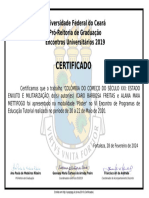 Certificado - EU 2019 AUTOR