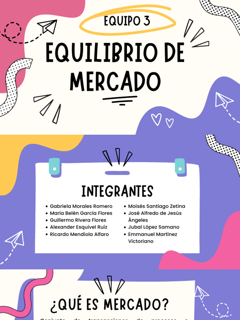 Equilibrio de Mercado | PDF | Mercado (economía) | Oferta y demanda