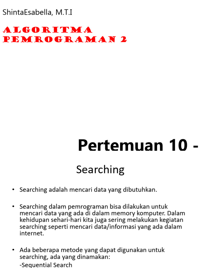 Pertemuan 10 | PDF | Komputer