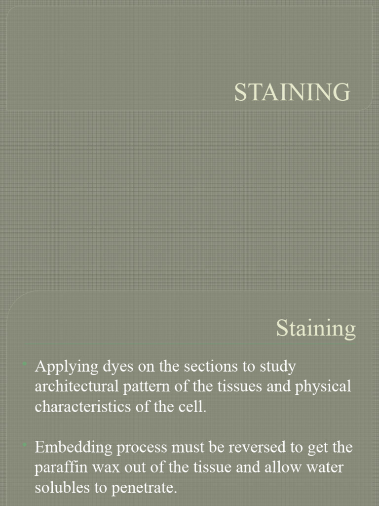 Staining | PDF | Staining | Dye