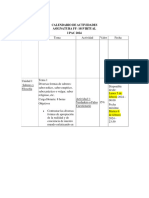 Calendario de Actividades Clase en Línea Filosofía General 2024