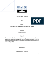 Domuni - C - Herman - Introduction Au Droit International Public - Devoir - 122023