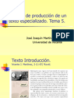 Proceso de Producción de Un Texto Especializado.