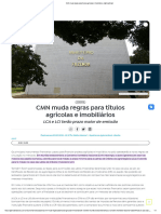 CMN Muda Regras para Títulos Agrícolas e Imobiliários - Agência Brasil