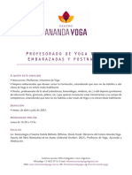 Programa Prof Yoga Embarazadas y Postnatal