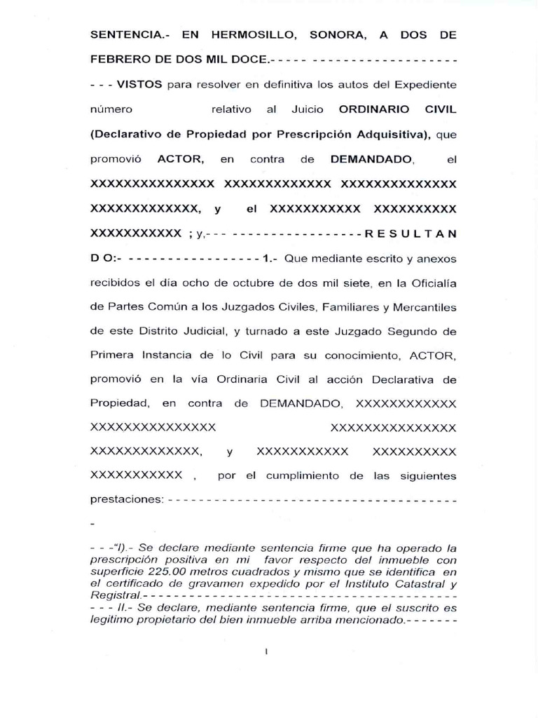Sentencia Ordinario Civil Hlilo. 02022012 | PDF