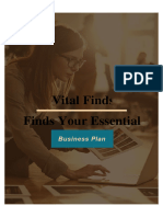 Vital Finds Business Plane