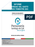 Informe Austeridad Del Gasto Il Trimestre 2023 19 Julio