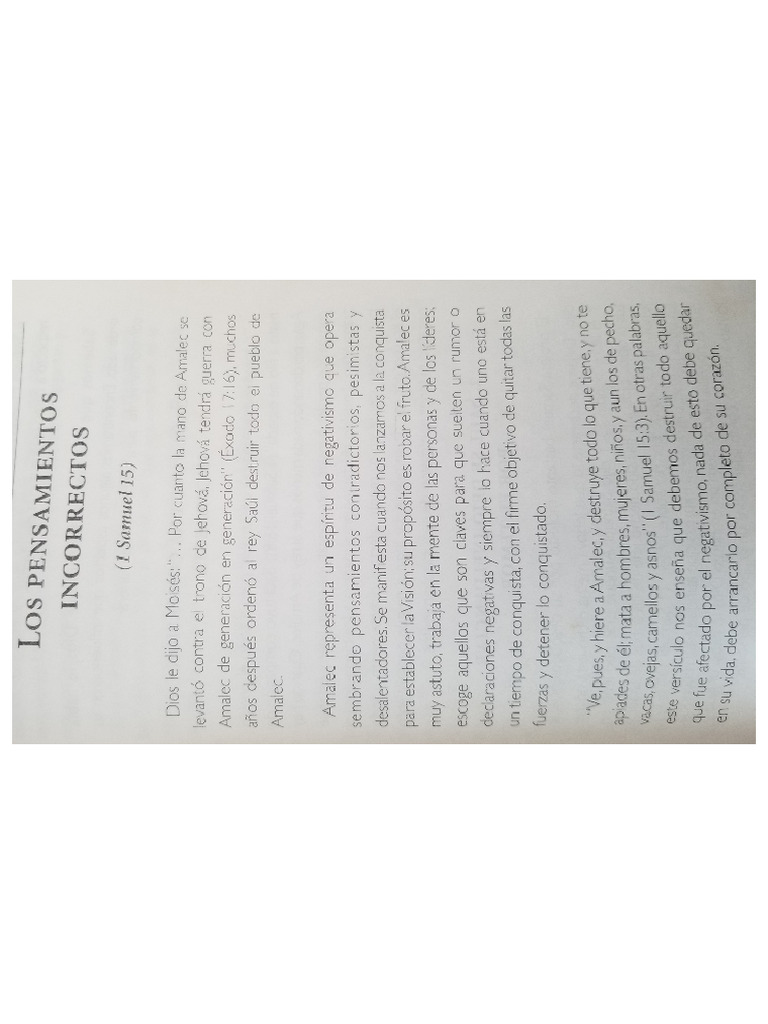 Pensamientos Incorrectos | PDF