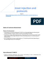 CT Contrast Injection and Protocols