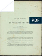 La Conservation Des Poissons: Résultats D'Experiences