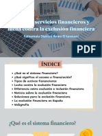 Acceso A Servicios Financieros y Lucha Contra La Exclusión Financiera