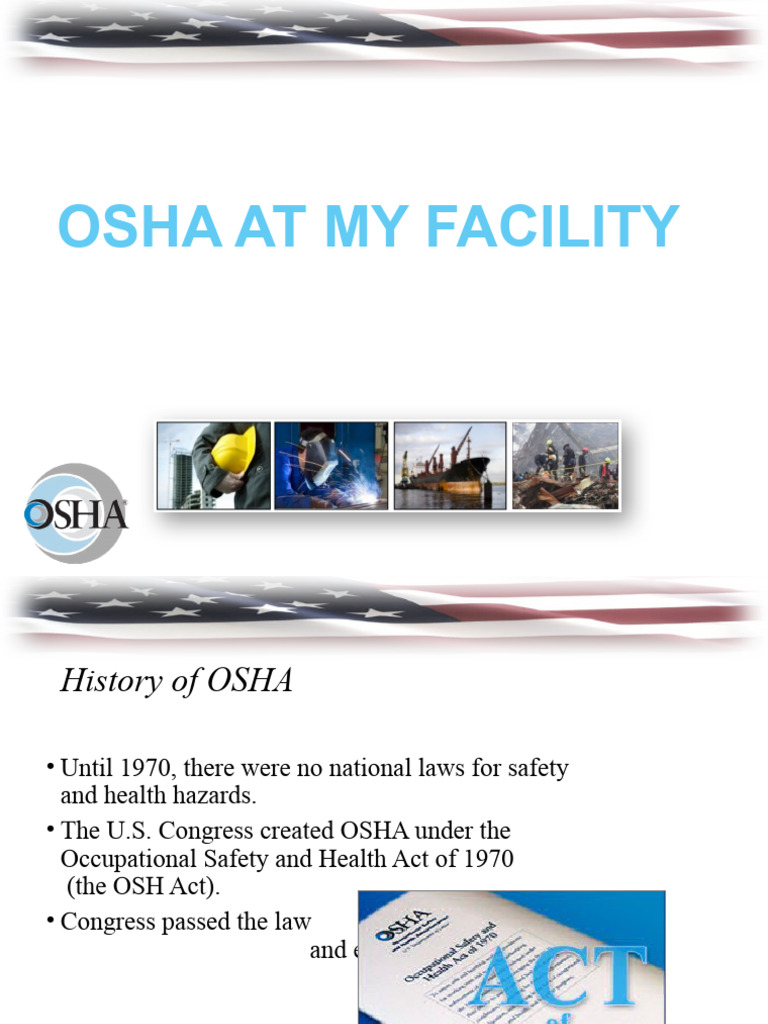 Osha at My Facility | PDF | Occupational Safety And Health ...