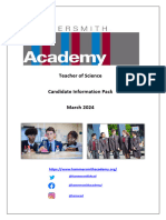 Teacher of Science Information Pack March 2024