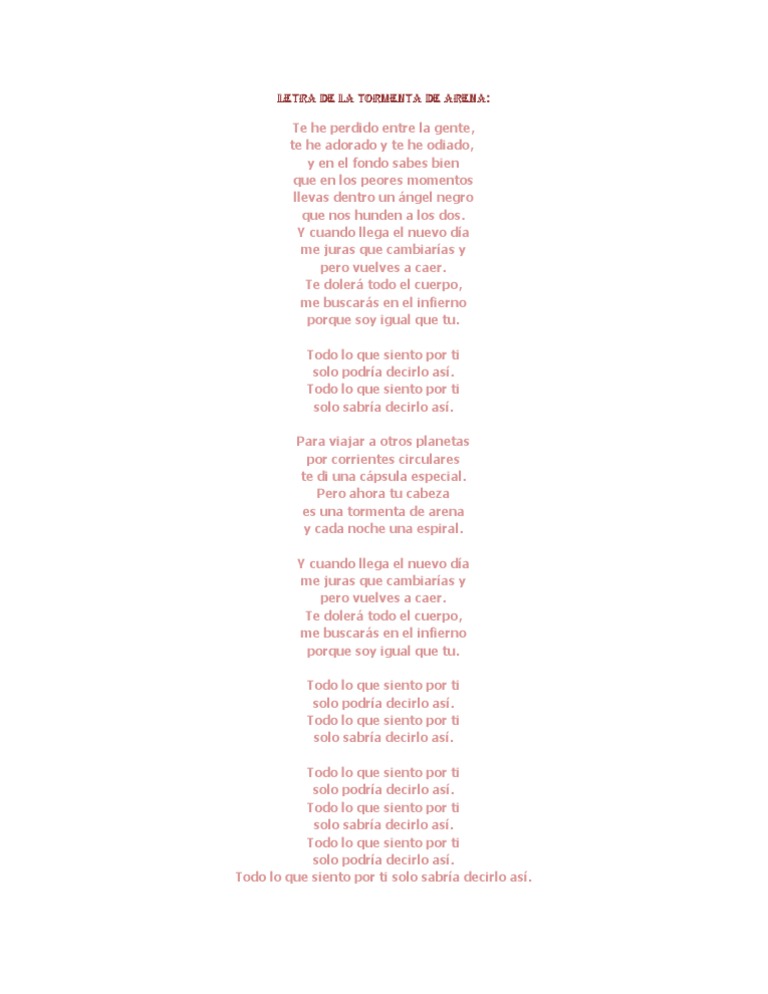 Letra de 