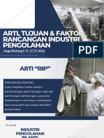 Arti, Tujuan, Dan Faktor Rancangan Industri Pangan