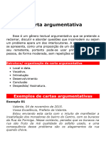 Carta Argumentativa Estrutura e Exemplo