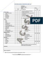 Excavator Check List 2