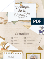 Telelogía de La Educación