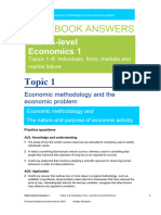 AQA Economics WB1 Answers 2020