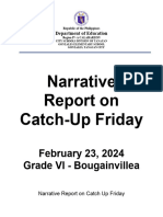 Narrative Report CATCH UP FRIDAY FEB. 23 2024