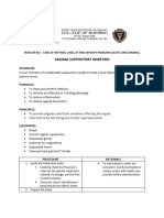 NCM 109 RLE PROCEDURE Vaginal Suppository Insertion