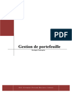 Gestion de Portefeuille D'activité - Exercice Corrigé