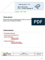 Cours 2MTNE - N°2a - Principe Adressage IP