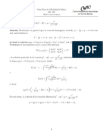 Pauta 10 - (Método de Variación de Parámetros, Transformada de Laplace)