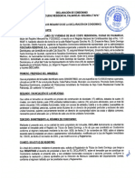 Declaración Regimen de Condominios RCP-Segunda Etapa. Legalizada