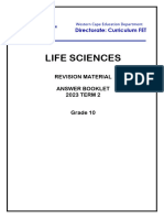 Life Sciences Grade 10 Revision Answers Term 2_2023