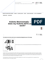 Kubota Monroematic - Explanation of Hydraulic Functions