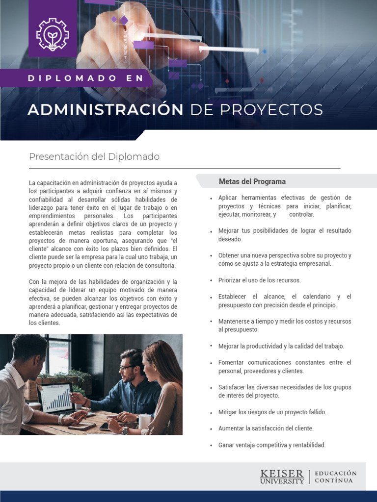 Diplomado en Administración de Proyectos | PDF | Gestión de proyectos ...