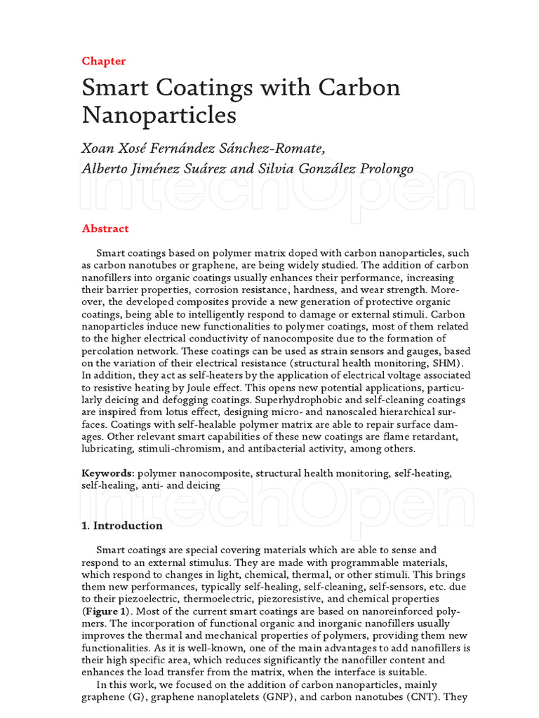 Smart Coatings Based On Carbon Nanoparticles | PDF | Technology ...