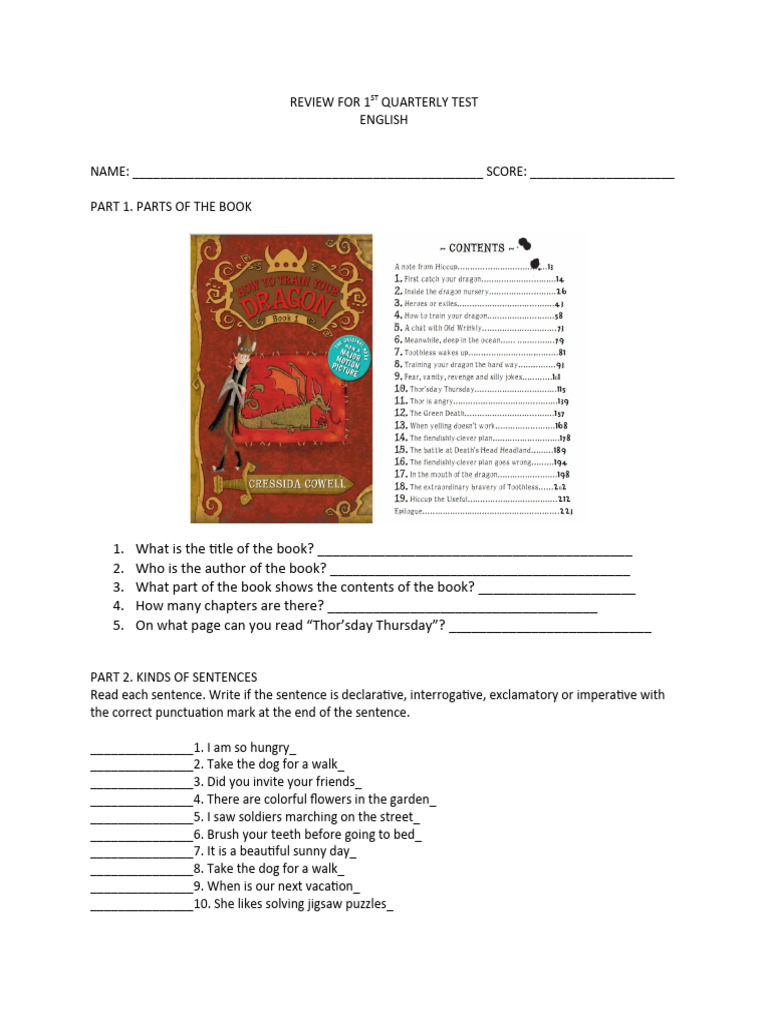 Grade 3 Reviewer English | PDF