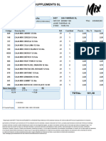 Elevenfit Food and Supplements SL: Factura Fecha