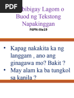 DLP Pantasya at Realidad | PDF