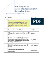 Basic Feasibility Study For The Establishment of A Satellite Documentary Channel On The Satellite Nilesat
